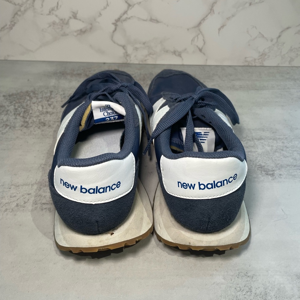 New Balance Navy and White Athletic Shoes
